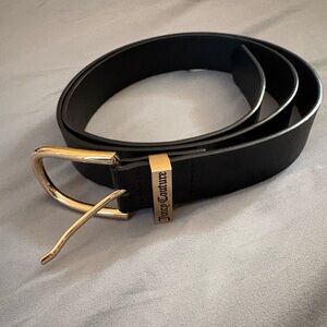 Juicy Couture Black and Gold Woman's Belt